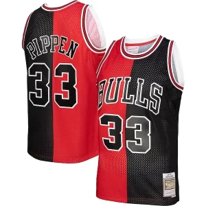Scottie Pippen Chicago Bulls Hardwood Classics 1997/98 Split Swingman Éclatant Jersey Red/Black - Édition limitée - Uniques dans leur genre