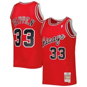 Scottie Pippen Chicago Bulls Hardwood Classics 2003 04 Collectible Swingman Jersey Red - Pour les joueurs de basketball amateurs - Adapté à tous les styles de jeu