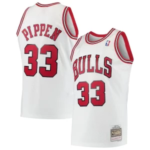 Scottie Pippen Chicago Bulls Hardwood Classics Swingman Stylish Jersey White/Black - Idéal pour les collectionneurs - Qualité premium garantie
