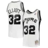 Sean Elliott San Antonio Spurs 1998/99 Hardwood Classics Exceptionnel Swingman Jersey White - Style contemporain - Restez à la mode avec ce maillot