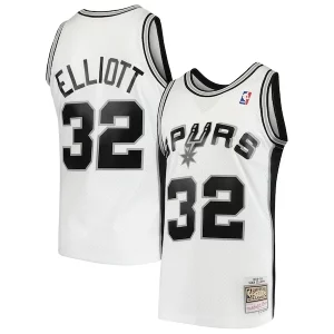 Sean Elliott San Antonio Spurs 1998/99 Hardwood Classics Exceptionnel Swingman Jersey White - Style contemporain - Restez à la mode avec ce maillot