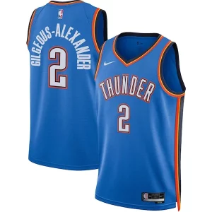 Shai Gilgeous Alexander Oklahoma City Thunder Nike Unisex Swingman Jersey Icon Edition Blue Admirable - Maillot de marque reconnue - Faites confiance à la qualité