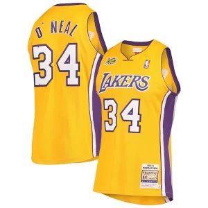 Shaquille O'Neal Los Angeles Lakers Luxueux 2000 NBA Finals Hardwood Classics Authentic Jersey Gold - Stock limité - Commandez vite votre maillot exclusif