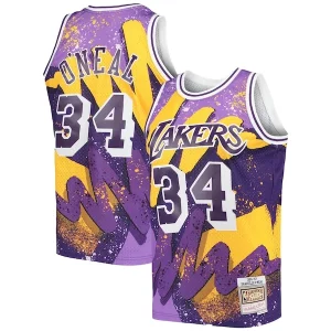 Shaquille O'Neal Los Angeles Lakers Hardwood Classics 1996/97 Hyper Hoops Swingman Jersey Purple Authentique - Événement exclusif - Soyez l'un des premiers à avoir ce maillot