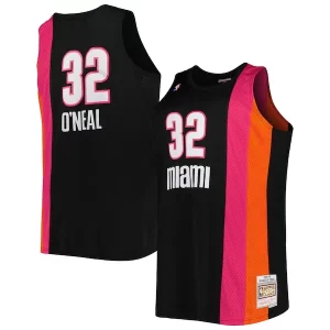 Shaquille O'Neal Miami Heat Big & Tall Hardwood Classics 2005/06 Swingman Notable Jersey Black - Offre spéciale - Achetez maintenant et économisez