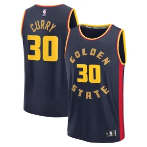 Stephen Curry Golden State Warriors 2024/25 Fast Break Player Jersey City Bold Edition Navy - Vêtement de fan emblématique - Montrez votre amour pour l'équipe