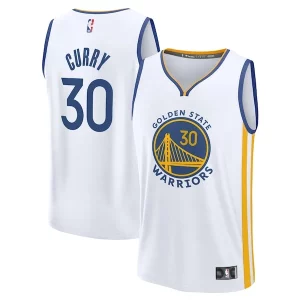 Stephen Curry Golden State Warriors Youth Fast Break Replica Jersey Association Edition White Gracieux - Garantie satisfaction - Si vous n'êtes pas satisfait