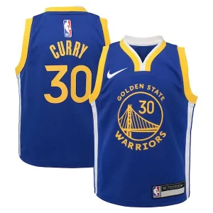 Stephen Curry Golden State Prime Warriors Nike Preschool Dri FIT Swingman Player Jersey Icon Edition Royal - Vêtement de fan emblématique - Montrez votre amour pour l'équipe