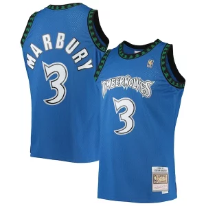 Stephon Authentique Marbury Minnesota Timberwolves 1996/97 Hardwood Classics Swingman Jersey Blue - Nouvelle arrivée - Êtes-vous prêt pour la saison ?