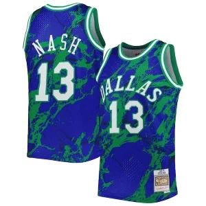 Steve Nash Dallas Mavericks 1998/99 Hardwood Bold Classics Marble Swingman Jersey Blue - Idéal pour les collectionneurs - Qualité premium garantie