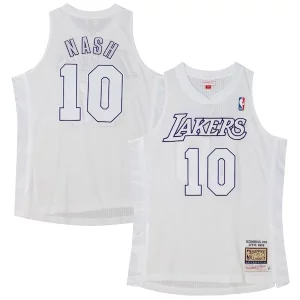 Steve Nash Los Angeles Lakers 2012 Authentic Player Jersey Bold White - Événement exclusif - Soyez l'un des premiers à avoir ce maillot