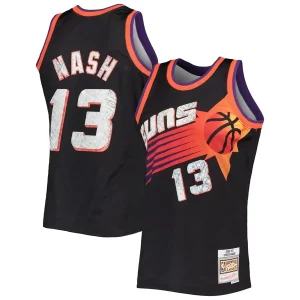 Steve Nash Phoenix Suns 1996/97 Hardwood Classics NBA 75th Exceptionnel Anniversary Diamond Swingman Jersey Black - Maillot authentique - Reproduit avec soin
