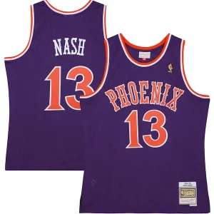 Steve Nash Collectible Phoenix Suns 2001/02 Hardwood Classics Swingman Jersey Purple/White - Maillot de marque reconnue - Faites confiance à la qualité