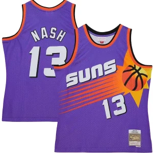 Steve Nash Éclatant Phoenix Suns Hardwood Classics 1996/97 Tropical Swingman Jersey Purple - Maillot authentique - Reproduit avec soin