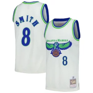 Steve Prime Smith Atlanta Hawks Chainstitch Swingman Jersey Cream - Promotion limitée - Profitez de la réduction avant qu'elle ne soit terminée
