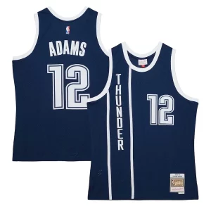 Steven Adams Oklahoma City Thunder Hardwood Classics Swingman Jersey Distingué Navy - Pour les matchs d'athlétisme - Restez frais et confortable