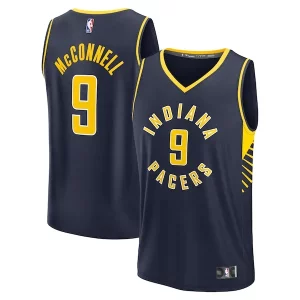 T.J. McConnell Indiana Pacers Refiné Fast Break Replica Player Jersey Icon Edition Navy - Pour les joueurs de basketball amateurs - Adapté à tous les styles de jeu