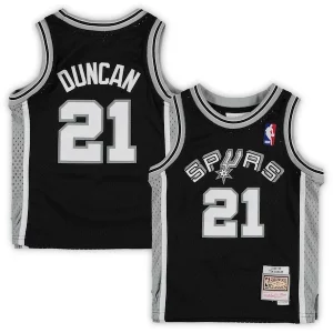 Tim Duncan San Antonio Spurs Exquisite Preschool 1998/99 Hardwood Classics Throwback Team Jersey Black - Style contemporain - Restez à la mode avec ce maillot