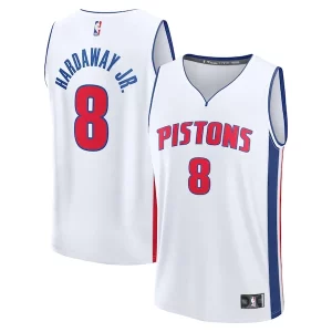 Tim Hardaway Jr. Detroit Éclatant Pistons Fast Break Replica Player Jersey Association Edition White - Idéal pour les soirées de sport - Montrez votre style
