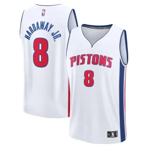 Tim Hardaway Confortable Jr. Detroit Pistons Youth Fast Break Replica Player Jersey Association White Edition - Idéal pour les collectionneurs - Qualité premium garantie
