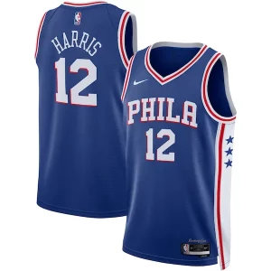 Tobias Harris Philadelphia 76ers Nike Unisex Swingman Jersey Icon Exquisite Edition Royal - Maillot de championnat - Revivez les victoires glorieuses