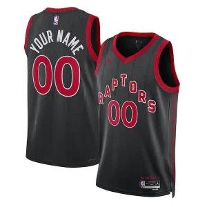 Toronto Raptors Jordan Brand Unisex 2022/23 Swingman Custom Jersey Statement Sophistiqué Edition Black - Maillot de qualité supérieure - Durable et résistant
