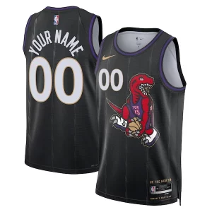 Toronto Raptors Nike Unisex 2024/25 Dashing Custom Swingman Jersey City Edition Black - Événement exclusif - Soyez l'un des premiers à avoir ce maillot
