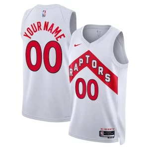 Toronto Raptors Nike Unisex Swingman Custom Jersey Gracieux White Association Edition - Maillot de championnat - Revivez les victoires glorieuses