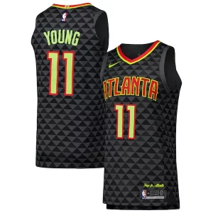 Trae Young Atlanta Hawks Nike Authentic Player Jersey Icon Edition Personalisable Black - Vêtement de fan emblématique - Montrez votre amour pour l'équipe