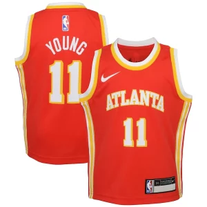 Trae Young Atlanta Hawks Nike Preschool Swingman Player Jersey Icon Splendide Edition Red - Édition commemorative - Souvenez-vous des moments inoubliables