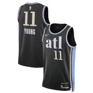 Trae Young Atlanta Hawks Nike Unisex 2023/24 Swingman Jersey Black City Edition Distingué - Événement exclusif - Soyez l'un des premiers à avoir ce maillot