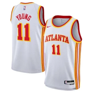 Trae Young Atlanta Hawks Nike Youth Swingman Jersey Association Refiné Edition White - Maillot de marque reconnue - Faites confiance à la qualité