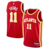 Trae Young Distingué Atlanta Hawks Nike Youth Swingman Jersey Icon Edition Red - Idéal pour les collectionneurs - Qualité premium garantie