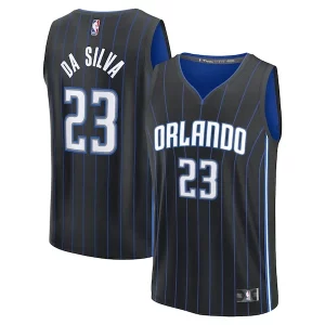 Tristan da Silva Magnifique Orlando Magic Youth 2024 NBA Draft Fast Break Player Jersey Icon Edition Black - Édition commemorative - Souvenez-vous des moments inoubliables