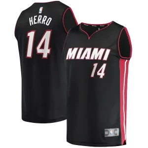 Tyler Herro Miami Heat Stylish Fast Break Replica Jersey Icon Edition Black - Maillot de championnat - Revivez les victoires glorieuses