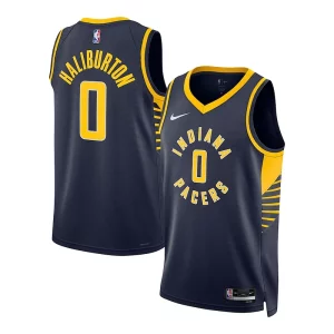 Tyrese Haliburton Indiana Pacers Nike Gracieux Unisex Swingman Jersey Association Edition Navy - Pour les joueurs de basketball amateurs - Adapté à tous les styles de jeu