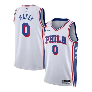 Tyrese Maxey Philadelphia 76ers Nike Unisex Swingman Jersey Association Edition White Exquisite - Maillot de collection - Un bijou pour les amateurs