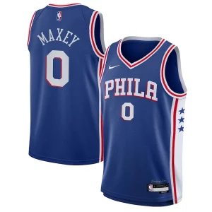 Tyrese Maxey Philadelphia 76ers Nike Youth Admirable Swingman Jersey Icon Edition Royal - Confort et style combinés - Pour un look exceptionnel