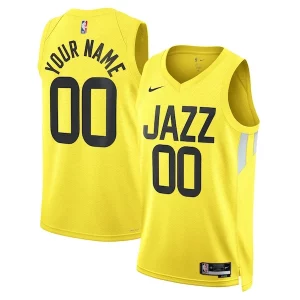 Utah Jazz Nike Unisex Unique Swingman Custom Jersey Gold Icon Edition - Style contemporain - Restez à la mode avec ce maillot