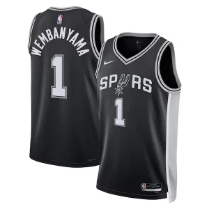 Victor Wembanyama San Antonio Spurs Nike Unisex 2023 Vibrant NBA Draft First Round Pick Swingman Jersey Icon Edition Black - Giftez-le à un fan dévoué - Livraison en temps pour les fêtes
