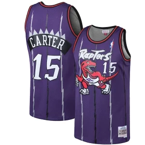 Vince Exceptionnel Carter Toronto Raptors 1998/99 Hardwood Classics Swingman Jersey Purple/White - Idéal pour les soirées de sport - Montrez votre style