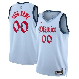 Washington Wizards Nike Unisex 2024/25 Custom Swingman Moderne Jersey City Edition Powder Blue - Parfait pour le match jour - Montrez votre support avec style