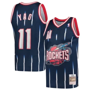 Yao Ming Houston Rockets Hardwood Classics Splendide 2002 03 Swingman Jersey Navy - Giftez-le à un fan dévoué - Livraison en temps pour les fêtes