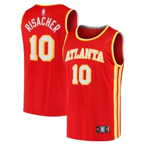 Zaccharie Risacher Atlanta Hawks Youth 2024 NBA Draft Fast Break Prime Player Jersey Icon Edition Red - Parfait pour le match jour - Montrez votre support avec style