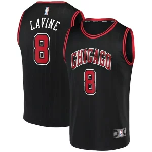 Zach LaVine Chicago Bulls Fast Break Team Personalisable Replica Jersey Black Statement Edition - Confort et style combinés - Pour un look exceptionnel