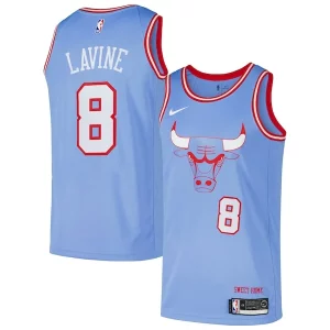 Zach LaVine Chicago Bulls Nike Swingman Player Authentique Jersey City Edition Blue - Fait à la main - Un produit unique et de qualité