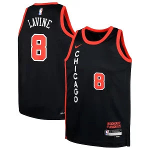 Zach LaVine Chicago Bulls Nike Youth Swingman Replica Jersey City Edition Éclatant Black - Événement exclusif - Soyez l'un des premiers à avoir ce maillot