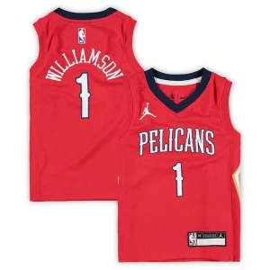 Zion Williamson New Orleans Pelicans Jordan Brand Preschool 2020/21 Fast Classique Break Replica Jersey Statement Edition Red - Édition limitée - Uniques dans leur genre