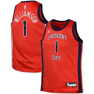Zion Williamson New Orleans Pelicans Jordan Éclatant Brand Swingman Jersey Statement Red - Idéal pour les collectionneurs - Qualité premium garantie
