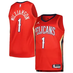 Zion Williamson New Orleans Pelicans Jordan Brand Swingman Player Jersey Statement Premium Edition Red - Style contemporain - Restez à la mode avec ce maillot